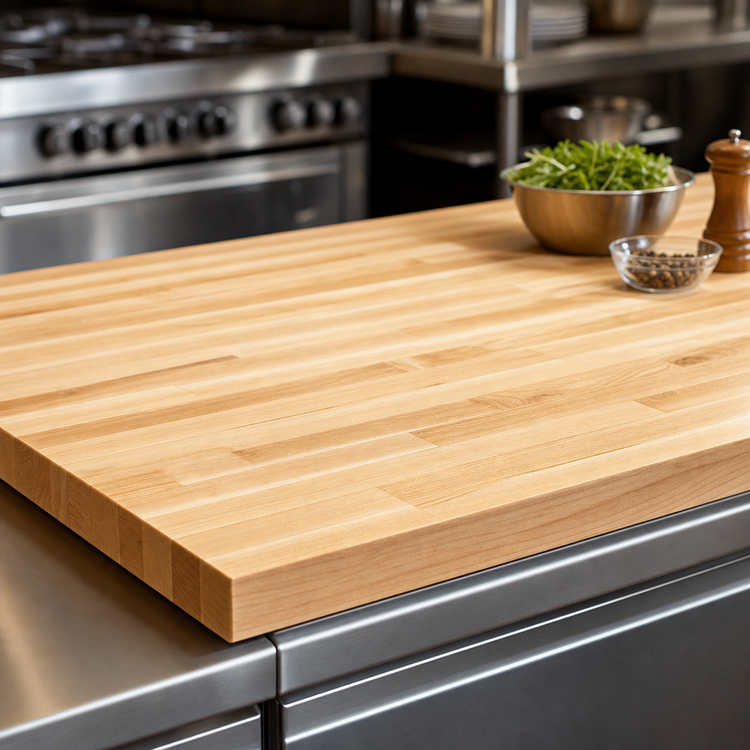 Product image #3 for Boos Block Northern Hard Rock Maple Blended Edge Grain Kitchen Countertop, 42 x 27 x 1-1/2 Inch, Penetrating Oil Finish
