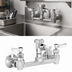 Thumbnail image #3 for Wall-Mount Service Sink Mixing Faucet with 8-Inch Adjustable Centers, 3-Inch Spout, Garden Hose Outlet, and Vacuum Breaker