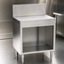 Thumbnail image #3 for Spec-Bar 48-Inch Open Base Stainless Steel Workboard Cabinet with 8-Inch Backsplash