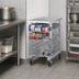 Thumbnail image #3 for New Age Mobile Half-Size Aluminum Can Storage Rack with Sloped Glides