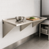 Thumbnail image #3 for Eagle Group Wall-Mounted Stainless Steel Work Table with Rear Up-Turn, 72 x 30 Inches