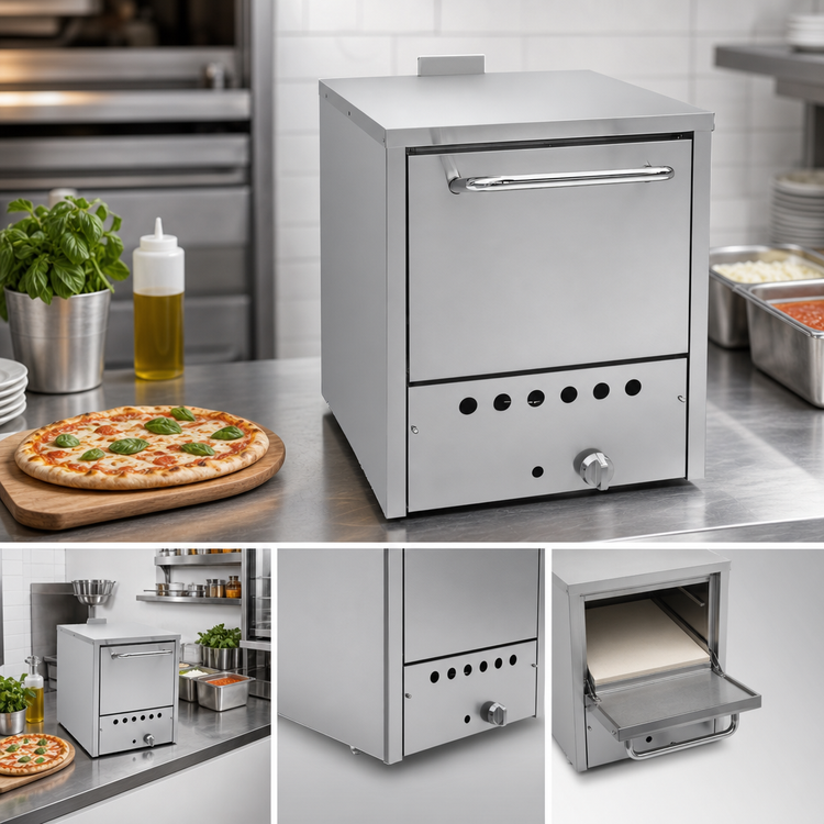 Product image #3 for 19.5-Inch Single Chamber Countertop Natural Gas Pizza Oven, 32,000 BTU