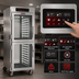 Thumbnail image #3 for Metro C5 8 Series Full-Height Pass-Thru Controlled Temperature Holding Cabinet with Touchscreen Controls, Dutch Glass Doors, and 17-Pan Capacity
