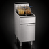 Thumbnail image #3 for Imperial IFS-2525 Gas Floor Model Deep Fryer with 2 Half-Size Pots, 25 lb. Capacity Each