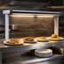 Thumbnail image #3 for Hatco Glo-Ray Designer Dual Strip Heater with Lights, 57-1/2 Inches Wide, Aluminum, 2090 Watts