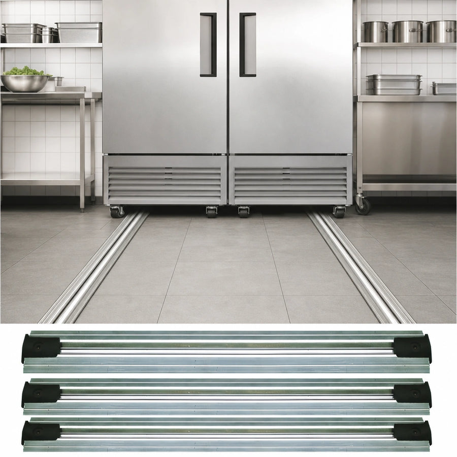 Double Unit Floor Track Kit