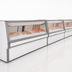 Thumbnail image #3 for Howard-McCray 34E Series SC-CFS34E-12-LED Straight-Glass Fish/Poultry Service Case, Endless Design, Self-Contained, 148.5-Inch, White Finish