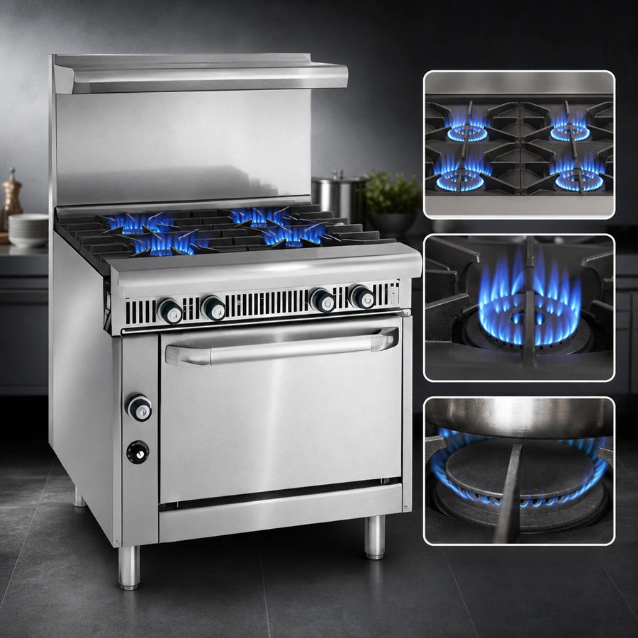 Four Open Burners