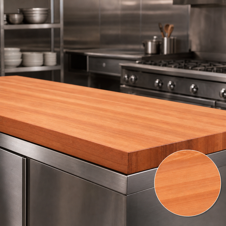 Product image #3 for Boos Block American Cherry Edge Grain Kitchen Countertop, 144 x 30 x 2-1/4 Inches, Varnique Finish
