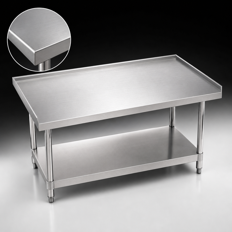 Product image #3 for Advance Tabco Special Value 24" x 24" Stainless Steel Equipment Stand with Adjustable Undershelf