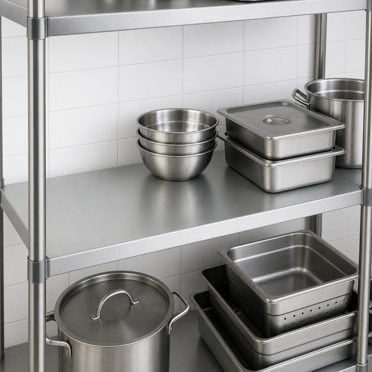 Product image #3 for Eagle Valu-Master SS2436V 36 Inch x 24 Inch Solid Shelf with Marine Edge, Gray Epoxy Finish