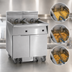 Thumbnail image #3 for Electric Floor Fryer with 3 Tanks, 50 lb. Capacity Each, Built-In Space Saver Filter System