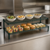 Thumbnail image #3 for Eagle Group QuadTruss 2-Tier Front Case Merchandise Cantilevered Shelving Unit, 60W x 14D x 14H, Green Epoxy