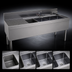 Thumbnail image #3 for Glastender Four Compartment Underbar Sink Unit with Left Drainboard, 66 Inch Wide