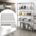 Thumbnail image #3 for Quantum WR74-3042S 4-Shelf Wire Shelving Starter Unit, 42 x 30 x 74 Inches, 304 Stainless Steel