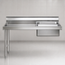 Thumbnail image #3 for Eagle Group 48-Inch Straight Soiled Dishtable with Pre-Rinse Sink, 8-Inch Backsplash, Left-to-Right Operation