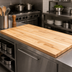 Thumbnail image #3 for Boos Block 48 x 25 Inch Northern Hard Rock Maple Blended Edge Grain Kitchen Countertop with Varnique Finish