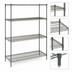 Thumbnail image #3 for Metro Super Erecta Convenience Pak 4-Shelf Wire Shelving Unit, 48
