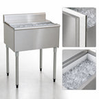 Thumbnail image #3 for Eagle Group 1800 Series B30IC-18 30-Inch Underbar Ice Chest, 48 lb Capacity, 8-Inch Deep Insulated Bin