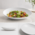 Thumbnail image #3 for American Metalcraft 104 oz. Angled White Melamine Bowl, 16 Inch Diameter x 3 Inch High