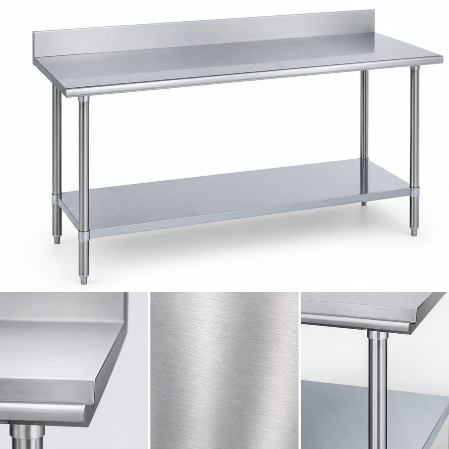 16-Gauge 400-Series Stainless Steel Top