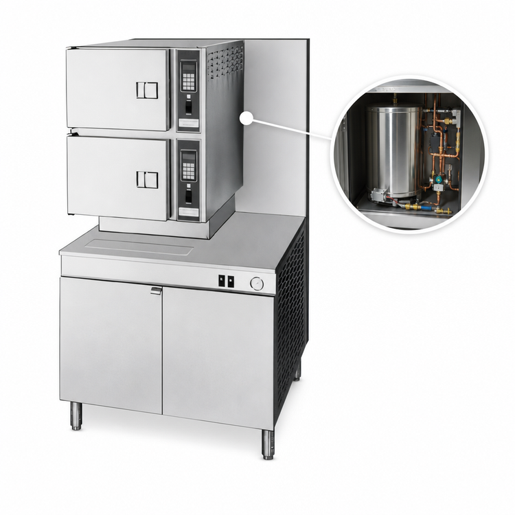 Product image #3 for Cleveland Range Classic Convection 36-Inch Gas Pressureless Convection Steamer, 2 Compartments, 300,000 BTU