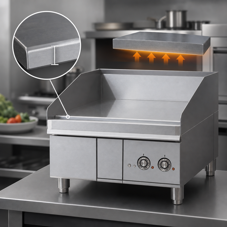 Product image #4 for Lang LG Series 24-Inch Countertop Gas Griddle with 24 x 23-Inch Cooking Surface, 1-Inch Steel Plate, 54,000 BTU