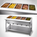 Thumbnail image #3 for Aerohot 5-Well Gas Steam Table Hot Food Unit with Open Base and Carving Board