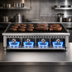 Thumbnail image #3 for Winco Spectrum 48-Inch Countertop Natural Gas Radiant Charbroiler, 4 Burners, 140,000 BTU
