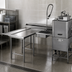 Thumbnail image #3 for Eagle Group SDTLR-120-16/4 Island Design Soiled Dishtable with Dish Landing Shelf