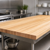 Thumbnail image #3 for John Boos Boos Block 144 Inch x 48 Inch Edge Grain Maple Kitchen Countertop, 1-3/4 Inch Thick, Varnique Finish
