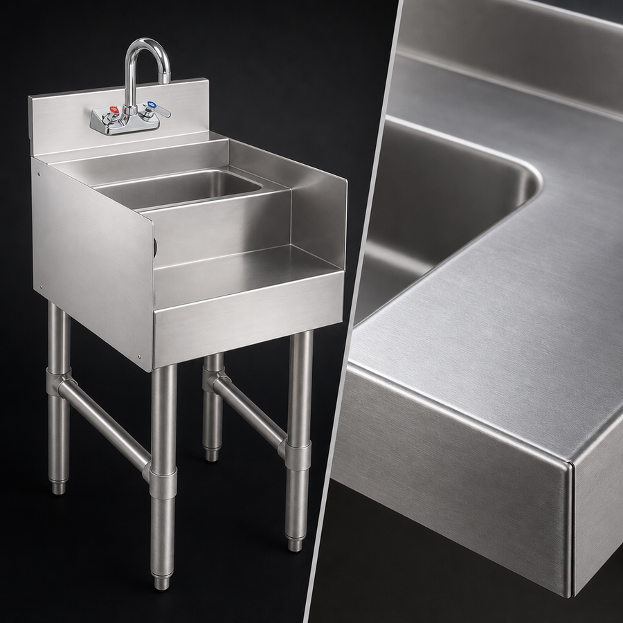 18-Gauge 304 Stainless Steel Top