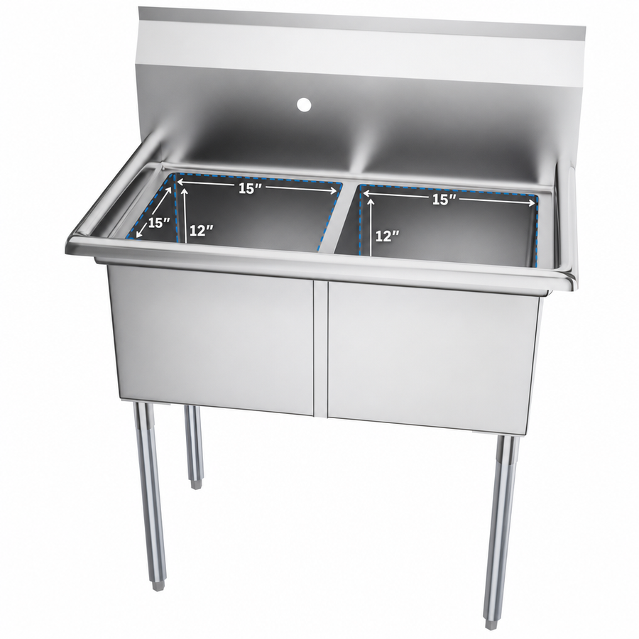Two 15 x 15 x 12-Inch Compartments