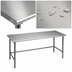 Thumbnail image #3 for BlendPort® Budget Series 84-Inch x 30-Inch 430 Stainless Steel Work Table with Galvanized Open Base