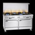 Thumbnail image #3 for Southbend Ultimate 60-Inch Gas Restaurant Range with 5 Open Burners, 24-Inch Charbroiler, and 2 Cabinets