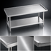 Thumbnail image #3 for Advance Tabco Stainless Steel Equipment Stand with Adjustable Undershelf, 48 x 30 x 25 Inches