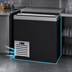 Thumbnail image #3 for Krowne 36-Inch Flat Top Bottle Cooler with Sliding Lid, Black Vinyl Exterior
