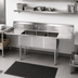 Thumbnail image #3 for John Boos E-Series 3-Compartment Sink with Left and Right Drainboards, 14-Inch Deep Compartments, 102-Inch Overall Width