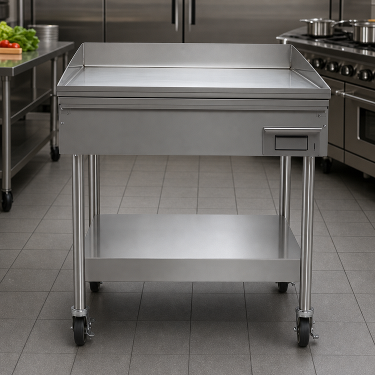Product image #3 for AccuSteam Electric Floor Model Griddle with Stand and Casters, 36 x 30-Inch Cooking Surface, 480V, 3-Phase