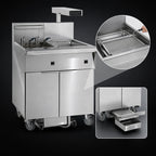 Thumbnail image #3 for Imperial (Middleby) IFSCB150E Electric Floor Model Fryer, 50 lb, Built-In Filter, Dump Station, Stainless Steel