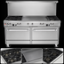 Thumbnail image #3 for Southbend Ultimate 60-Inch Gas Restaurant Range with 2 Star/Sauté Burners, 48-Inch Griddle, and 2 Standard Ovens