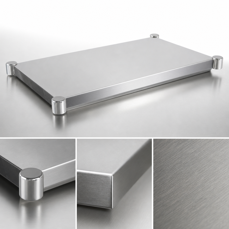 Product image #3 for John Boos 48-Inch x 24-Inch Stainless Steel Work Table Undershelf