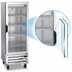 Thumbnail image #3 for Beverage Air Horizon Series 1-Section Glass Door Display Reach-In Freezer, 24 Inch Wide, Bottom Mount, 11.9 Cu. Ft.