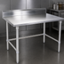 Thumbnail image #3 for John Boos Stallion 30 x 24-Inch Corner Stainless Steel Work Table with 5-Inch Backsplash