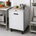 Thumbnail image #3 for Randell 27-Inch One-Section Worktop Freezer with Stainless Steel Top, Left-Hinged Solid Door, 5.7 Cu. Ft., R290