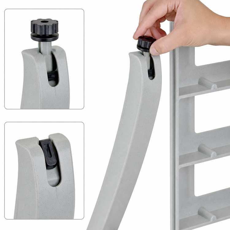 Product image #3 for Cambro S-Series CamLever Tower Only Pack, 4 Towers, Speckled Gray