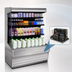 Thumbnail image #3 for Howard-McCray 30E Series SC-OD30E-6-SL-S Self-Contained Rear-Loading Open Merchandiser, 75-Inch Stainless Steel