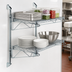 Thumbnail image #3 for Quantum Cantilever Double Shelf Wall-Mount Wire Shelving Unit with 2 Chrome-Plated 24 x 12 Inch Shelves