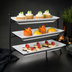 Thumbnail image #3 for Ironworks 3-Tier Wrought Iron Buffet Stand Set with Melamine Platters