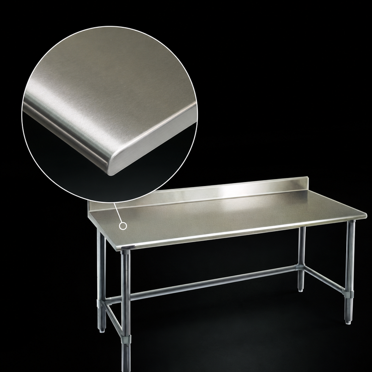 Product image #3 for Spec-Master 108-Inch x 36-Inch Stainless Steel Work Table with 4-1/2-Inch Backsplash